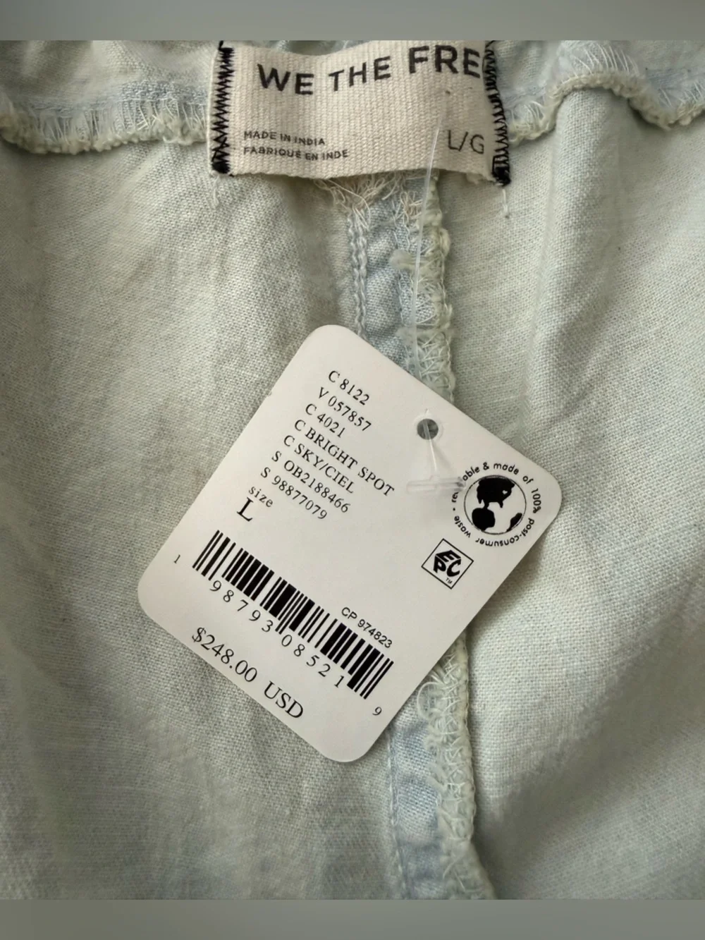 We The Free x Free People Day Break Eyelet Jeans NWT L - Picture 8 of 8